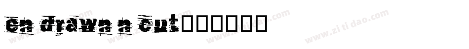 en drawn n cut字体转换